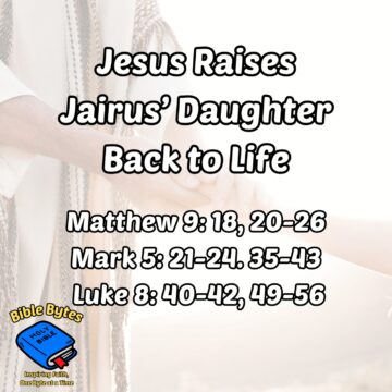 Thumbnail for Jesus Raises Jairus’ Daughter Back to Life