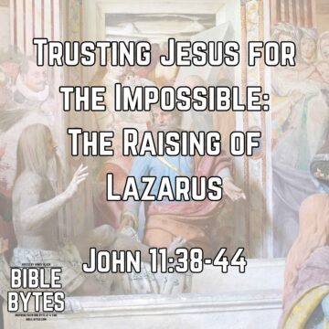 Thumbnail for Trusting Jesus for the Impossible: The Raising of Lazarus